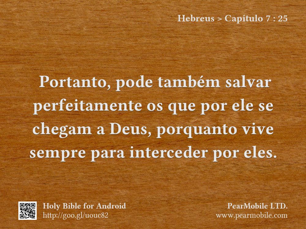 Hebreus, Capítulo 7:25